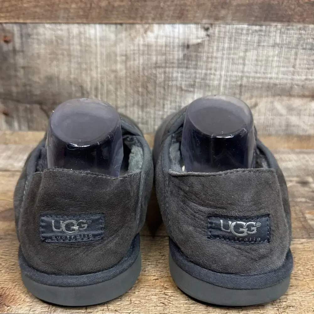 UGG Kenton Suede Slip On Slippers Shoes Gray Size 11